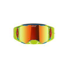 LUCID GOGGLE FLO YELLOW, CYAN & FIRE RED – RED MIRROR